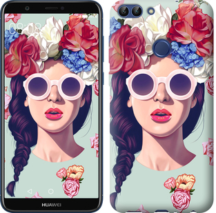

Чехол Девушка с цветами для Huawei Honor 9 Lite 658286
