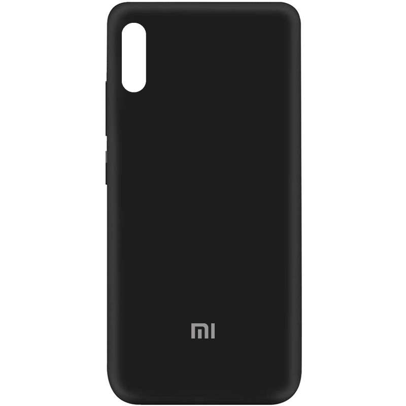 Чохол Silicone Cover My Color Full Protective (A) на Xiaomi Redmi 9A (Чорний / Black)