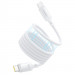 Фото Дата кабель Baseus PicoGo Magnetic Liquid Silicone Type-C to Type-C 240W (1m) (P10376800) (Moon White) в магазине vchehle.ua