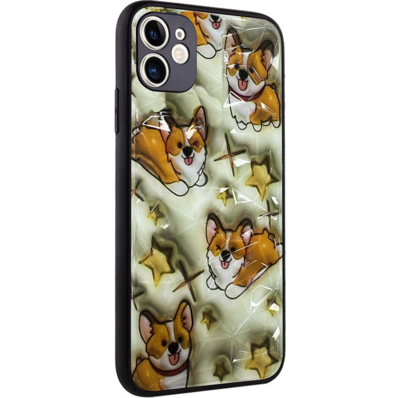 TPU+PC чехол Prisma Plushie для Apple iPhone 12 (6.1") (Corgi)