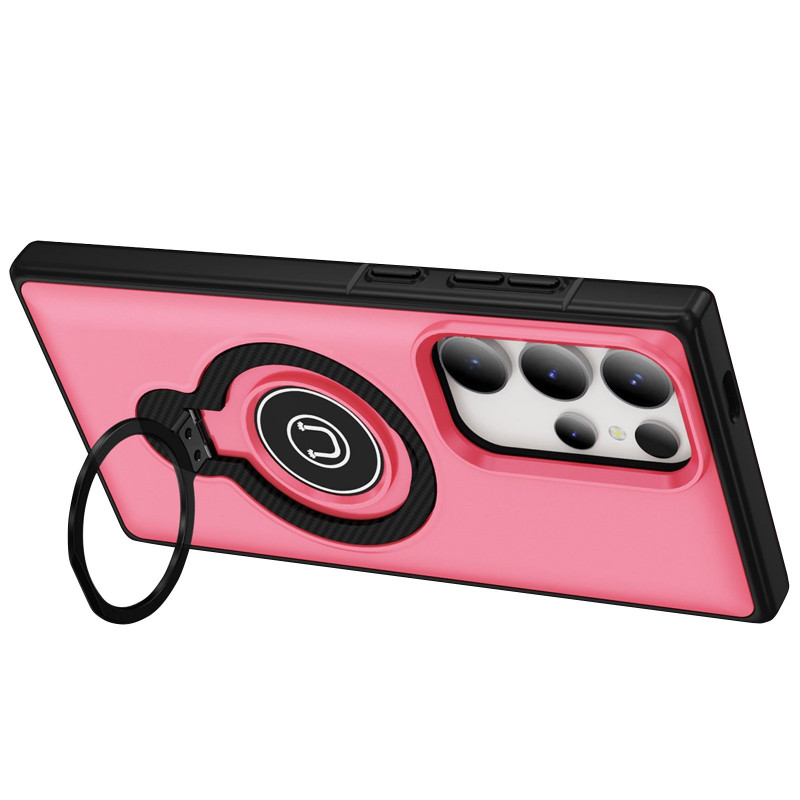 Фото TPU+Textured PC Magnet для Samsung Galaxy S24 Ultra (Pink) на vchehle.ua