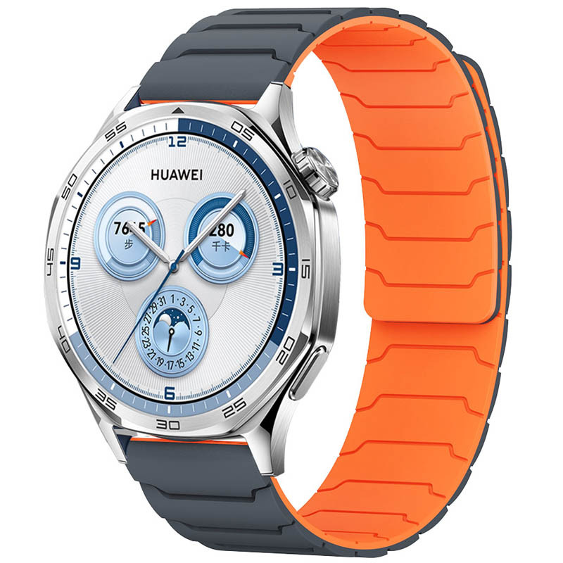 Ремінець Dual-color Magnetic для Smart Watch 20mm (Grey / Orange)