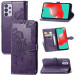 Фото Кожаный чехол (книжка) Art Case с визитницей для Samsung Galaxy A13 4G (Фиолетовый) на vchehle.ua