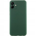 Чехол TPU GETMAN Liquid Silk Full Camera для Samsung Galaxy A06 (Зеленый / Dark green)