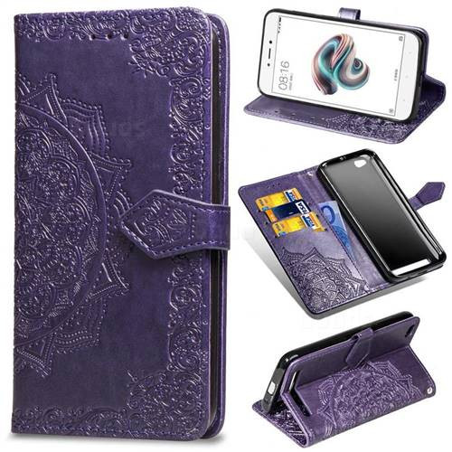 Фото Кожаный чехол-книжка Art Case с визитницей для Xiaomi Redmi 4a (Фиолетовый) на vchehle.ua