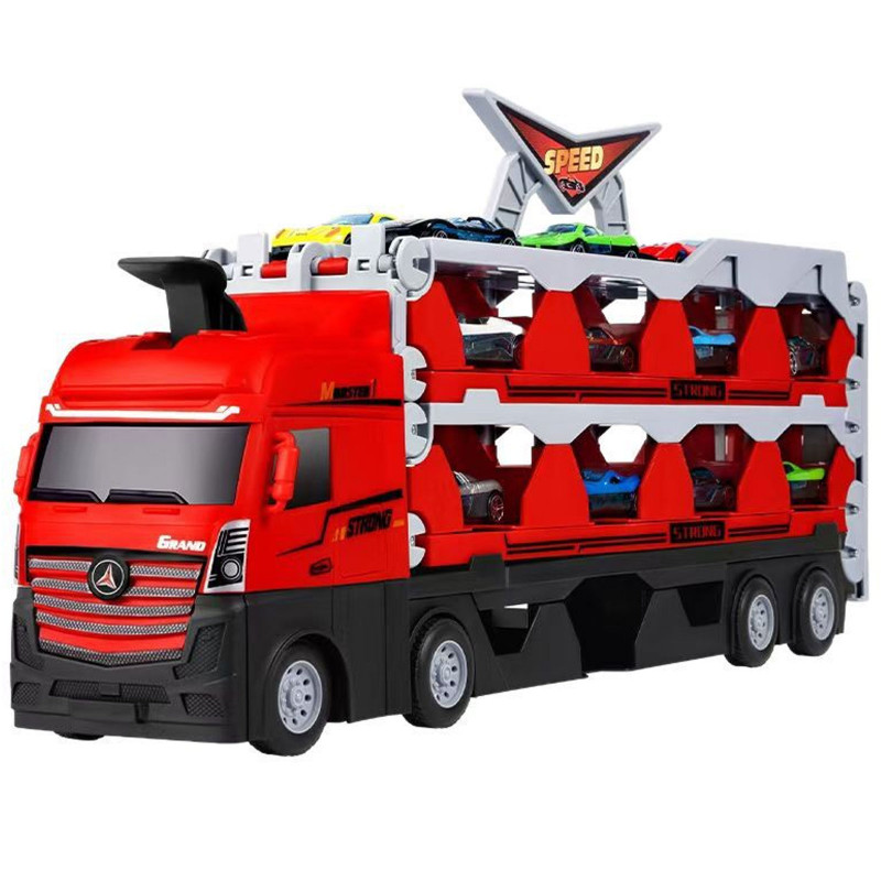 Фото Игровой набор-грузовик SHT D663-T202 Catapult Truck + 8 small car (Colorful) на vchehle.ua