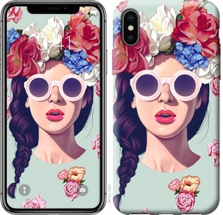 

Чохол Дівчина з квітами для iPhone XS (5.8") 670083