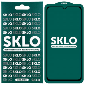 Защитное стекло SKLO 5D (full glue) для Samsung Galaxy A41