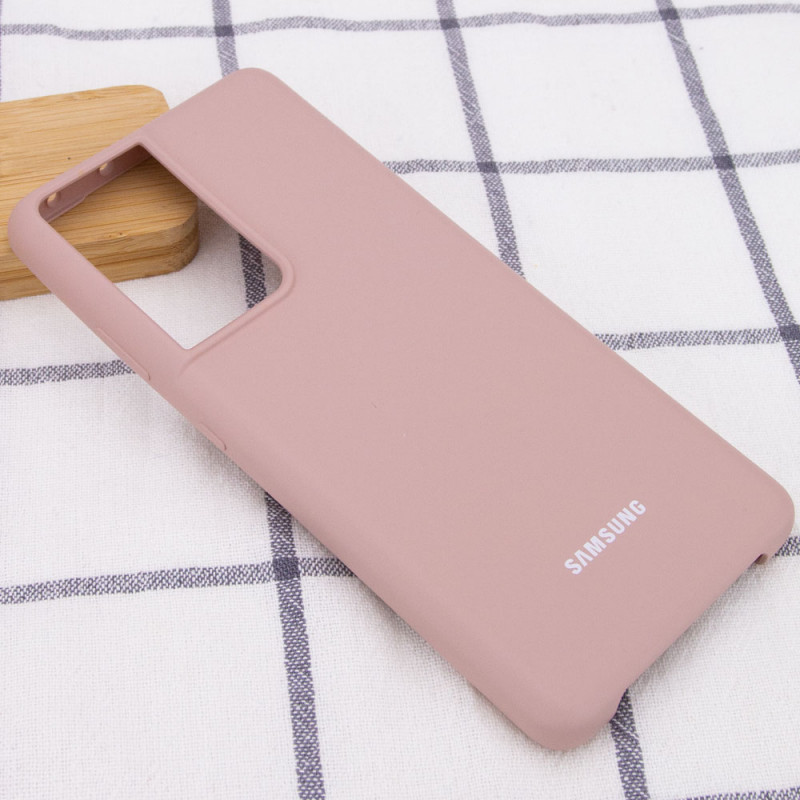 Фото Чехол Silicone Cover (AA) для Samsung Galaxy S21 Ultra (Розовый / Pink Sand) на vchehle.ua
