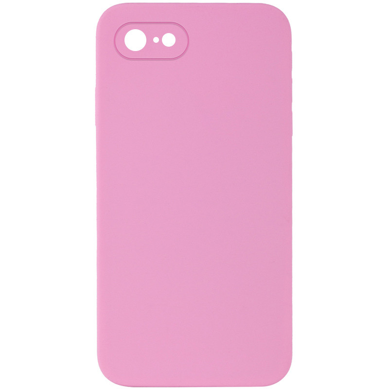 Silicone Case Square Full Camera Protective (AA) NOLOGO для Apple iPhone 6/6s (4.7") (Розовый / Light pink)