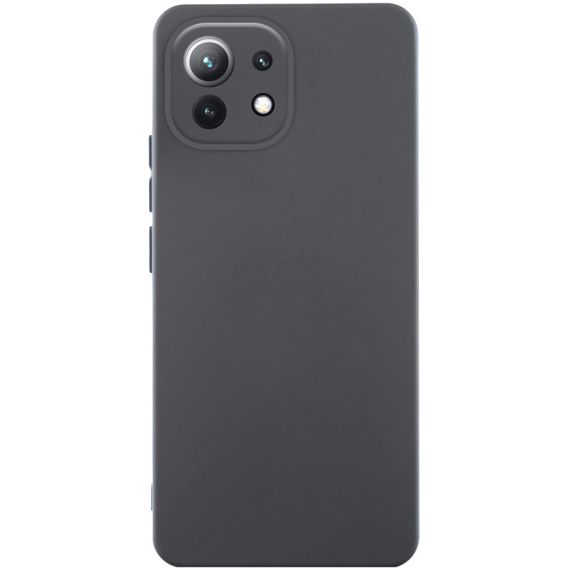 Чохол Silicone Cover Lakshmi Full Camera (AA) на Xiaomi Mi 11 Lite (Шоколадний / Chocolate)