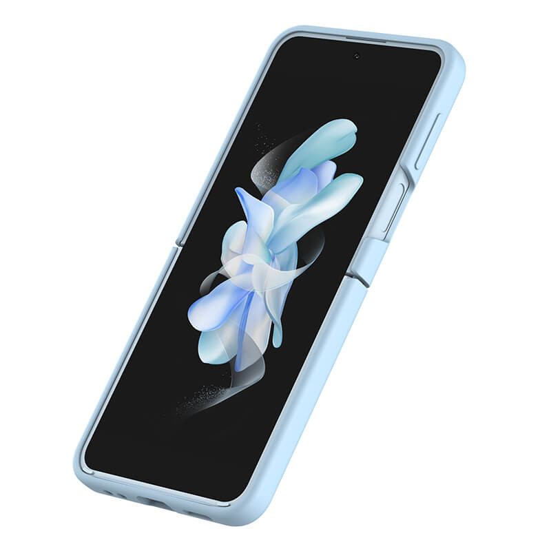 Купити Силіконова накладка Nillkin Camshield Silky на Samsung Galaxy Z Flip4 (Haze Blue) на vchehle.ua