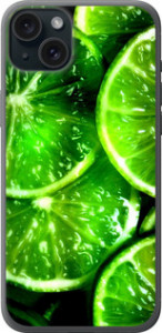Чохол Зелені часточки лимона на iPhone 15 Plus