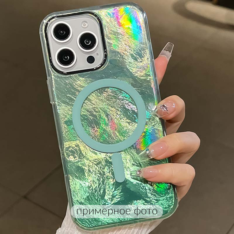 Фото Чехол TPU Shiny Mountain (MagFit) для Apple iPhone 17 Air (6.6") (Green) на vchehle.ua