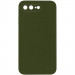 Чехол Silicone Case Square Full Camera Protective (AA) NOLOGO для Apple iPhone 7 plus/8 plus (5.5") (Зеленый / Dark Olive)