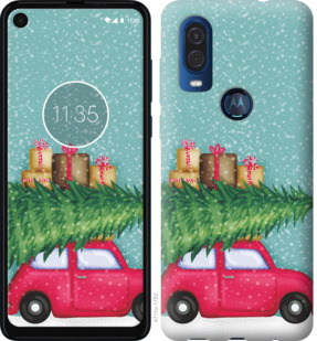 

Чохол Машина з подарунками на Motorola One Vision 867786