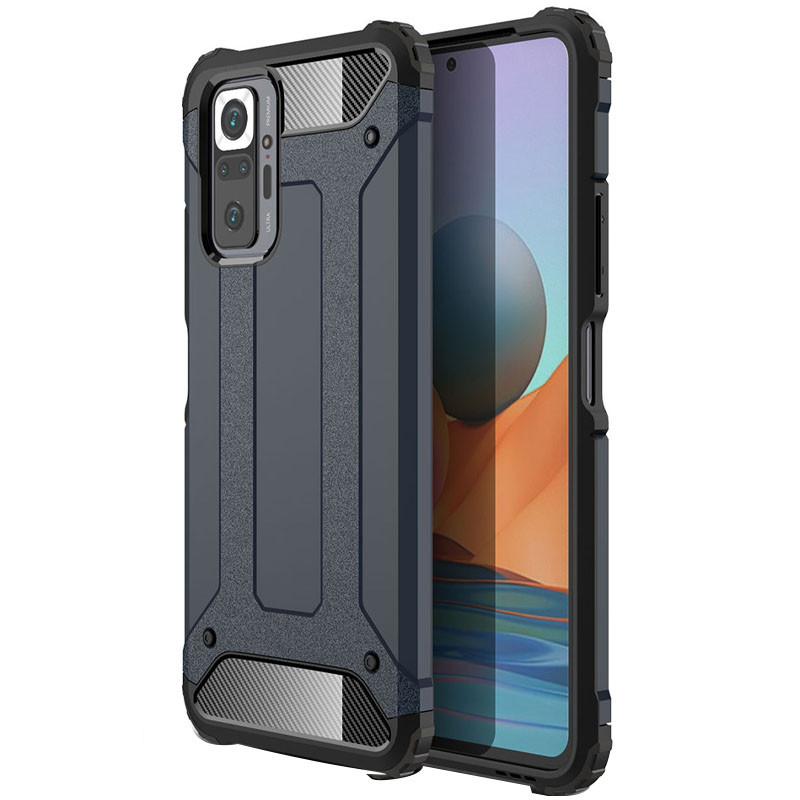 

Броньований протиударний TPU+PC чохол Immortal для Xiaomi Redmi Note 10 Pro (Сірий / Metal slate) 1172291