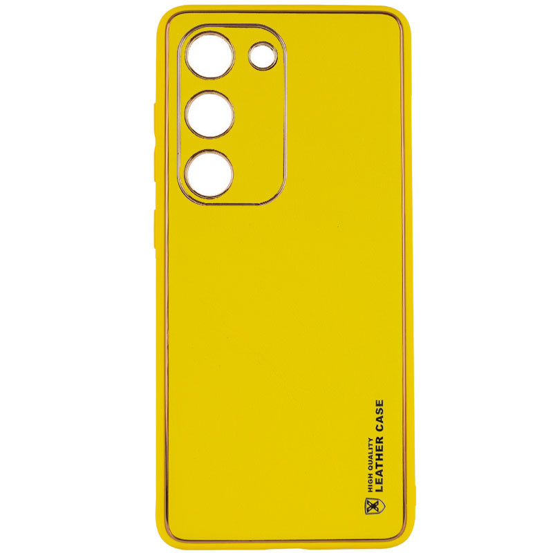 Шкіряний чохол Xshield на Samsung Galaxy S24 (Жовтий / Yellow)