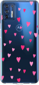 Чехол Сердечки 2 для Motorola G9 Plus