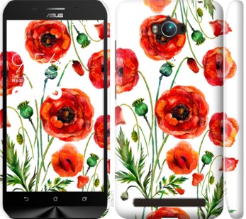 

Чехол Нарисованные маки для Asus ZenFone Max ZC550KL 744276