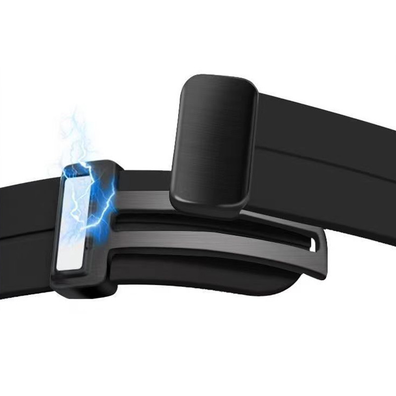 Купити Ремінець Line Magnetic для Xiaomi Mi Band 9/8 (Чорний / Black) на vchehle.ua