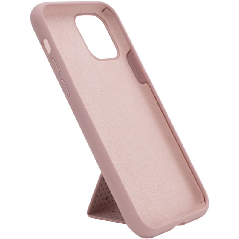 Фото Чехол Silicone Case Hand Holder для Apple iPhone 11 Pro (5.8") (Розовый / Pink Sand) в магазине vchehle.ua