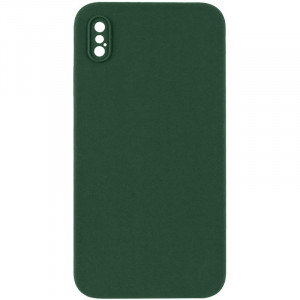 Чехол Silicone Case Square Full Camera Protective (AA) NOLOGO для iPhone XS (5.8")