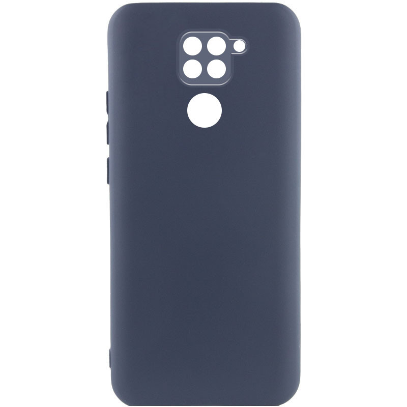 Чехол Silicone Cover Lakshmi Full Camera (A) для Xiaomi Redmi Note 9 / Redmi 10X (Синий / Midnight Blue)