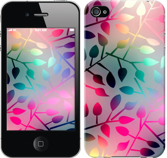 Чехол Листья для iPhone 4