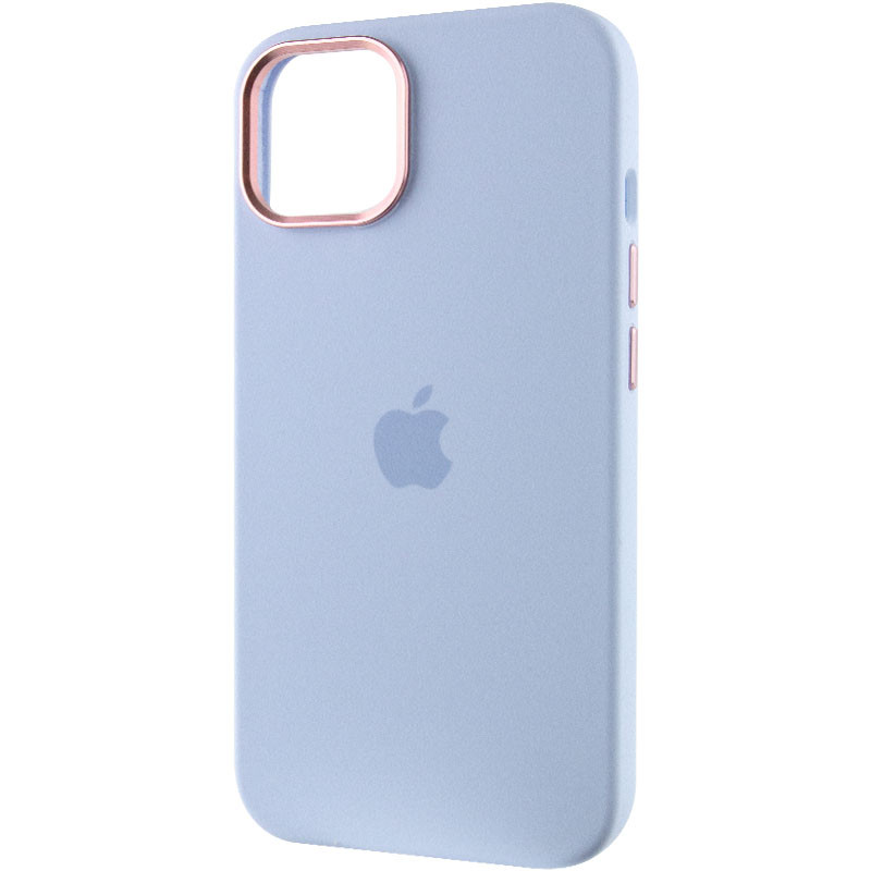 Фото Чохол Silicone Case Metal Buttons (AA) на Apple iPhone 12 Pro Max (6.7") (Блакитний / Cloud Blue) в маназині vchehle.ua