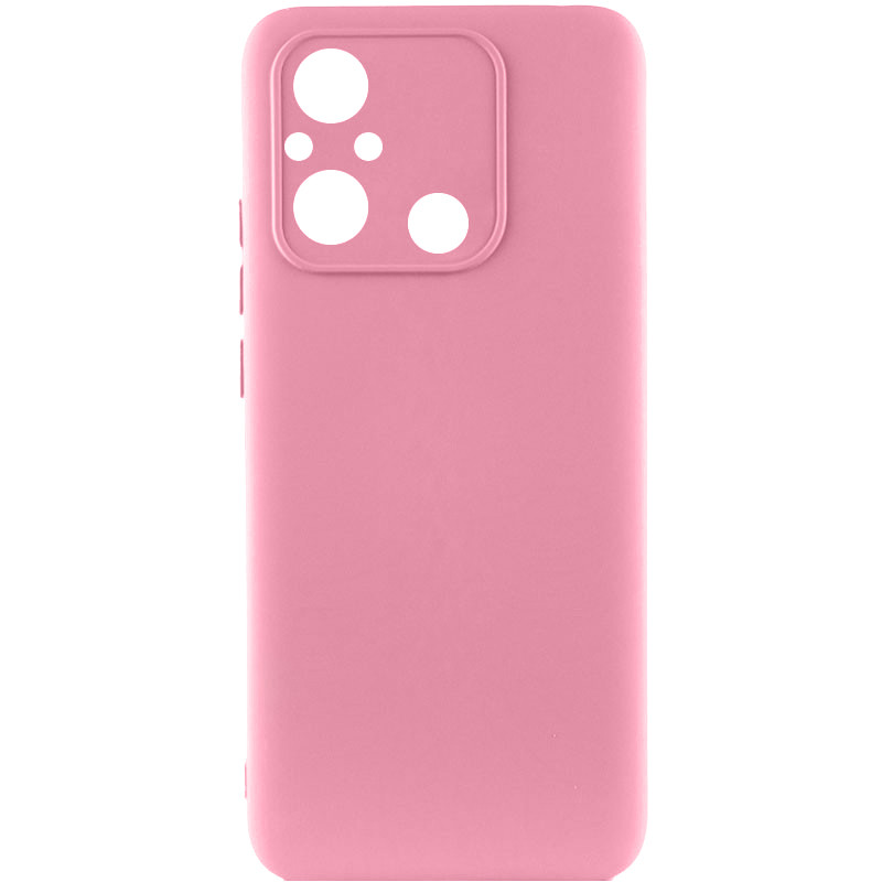 Чехол TPU GETMAN Liquid Silk Full Camera для Xiaomi Redmi 12C (Розовый / Pink)