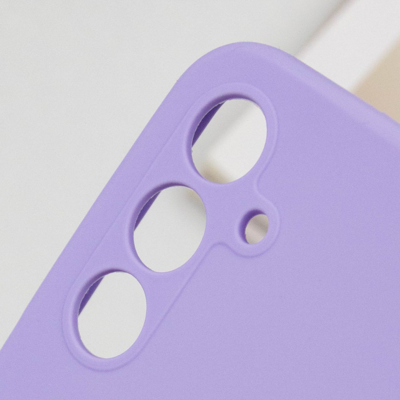 Купить Чехол Silicone Cover Lakshmi Full Camera (AA) для Samsung Galaxy A35 (Сиреневый / Dasheen) на vchehle.ua