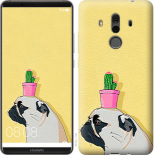 

Чехол Мопс с кактусом для Huawei Mate 10 Pro 795811