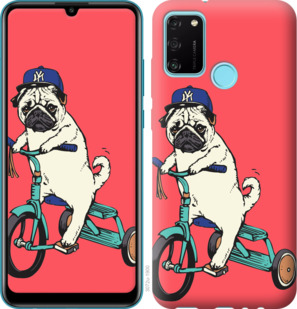 

Чехол Мопс на велосипеде для Huawei Honor 9A 919728