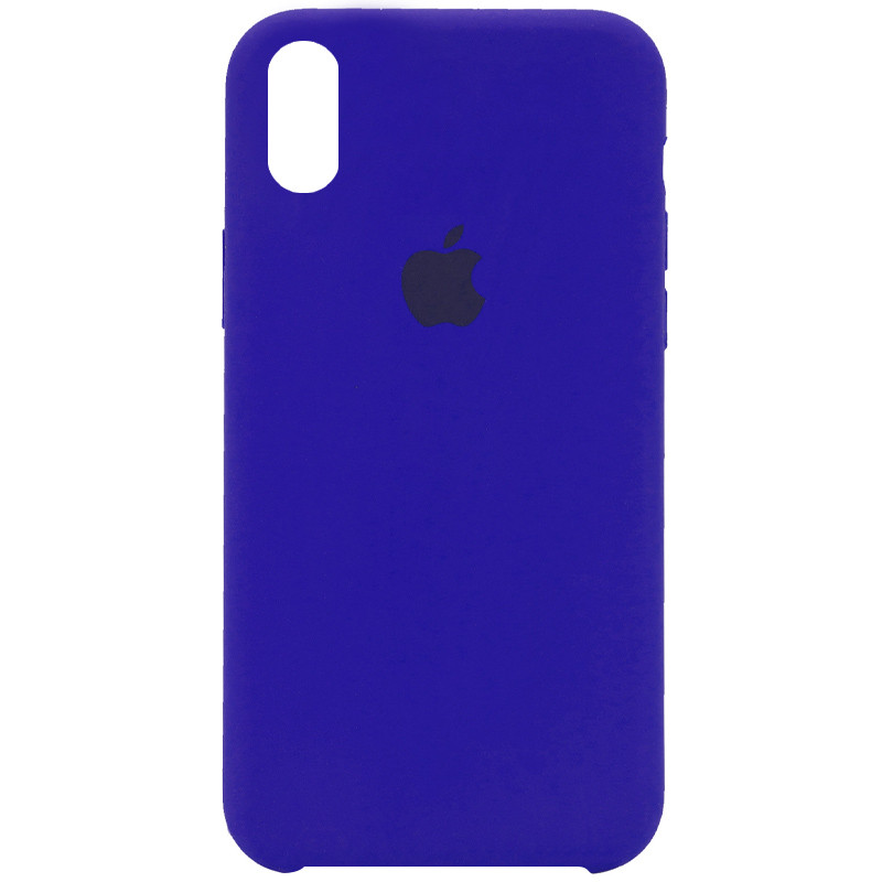Чохол Silicone Case (AA) на Apple iPhone XS Max (6.5") (Синій / Shiny blue)