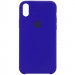 Чохол Silicone Case (AA) на Apple iPhone XS Max (6.5") (Синій / Shiny blue)