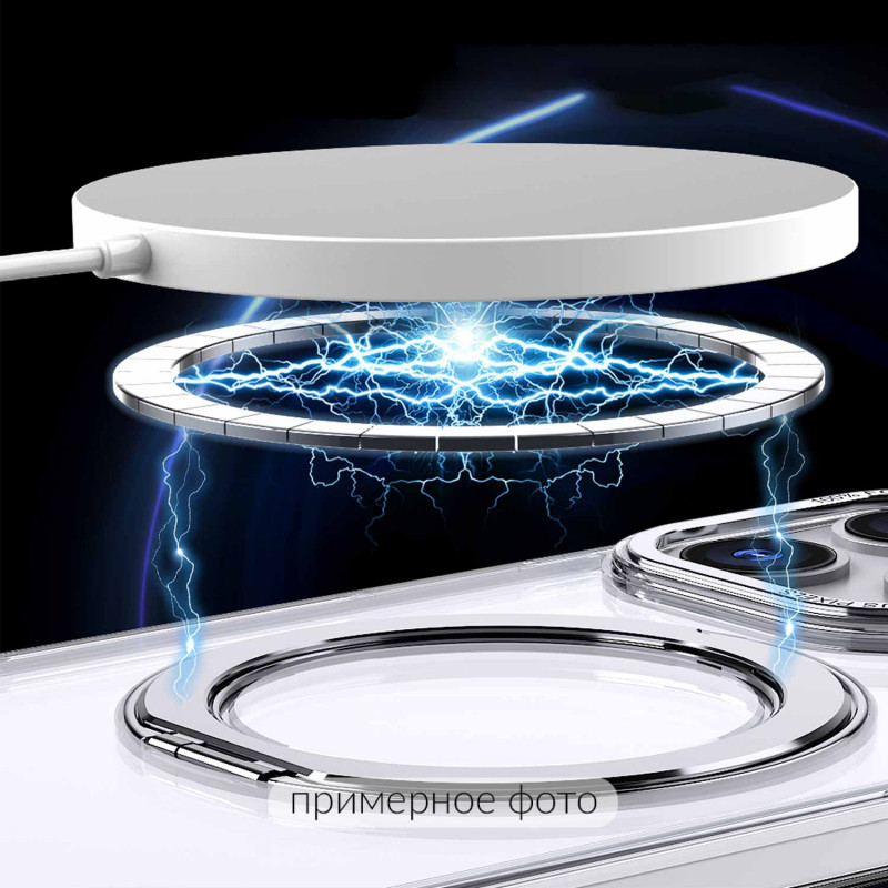 Фото Чехол TPU+PC Empire with Magnetic Safe and Ring для Apple iPhone 16e (6.1") (Clear) в магазине vchehle.ua