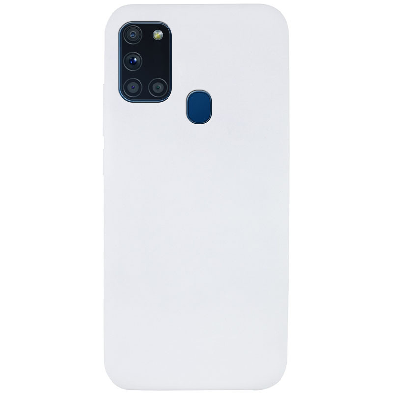 Уценка Чехол Silicone Cover Full without Logo (A) для Samsung Galaxy A21s (Дефект упаковки / Белый / White)