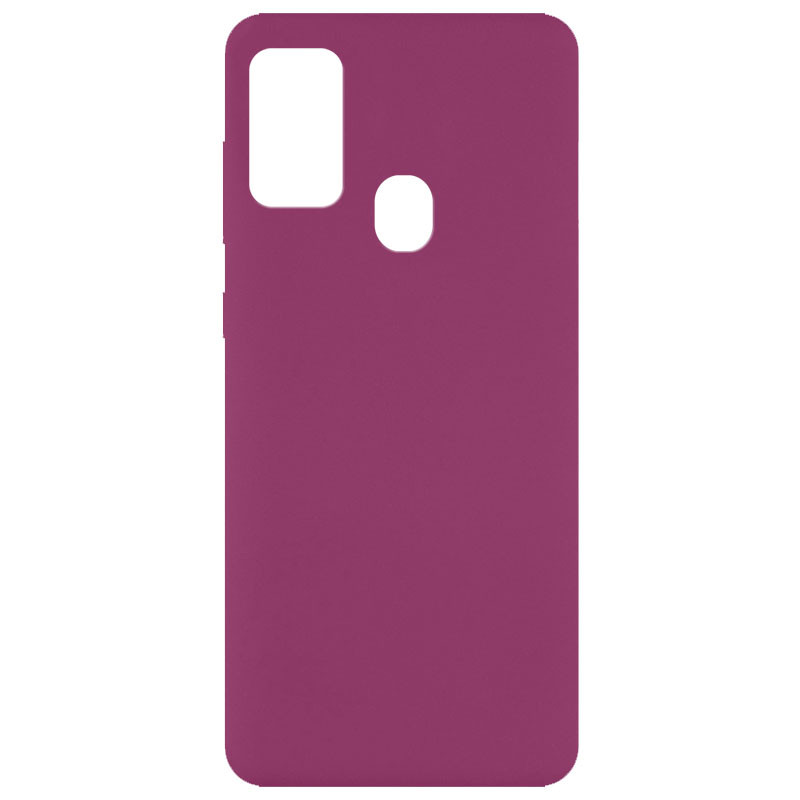 Чохол Silicone Cover Full without Logo (A) на Samsung Galaxy M30s / M21 (Дефект упаковки / Бордовий / Marsala)