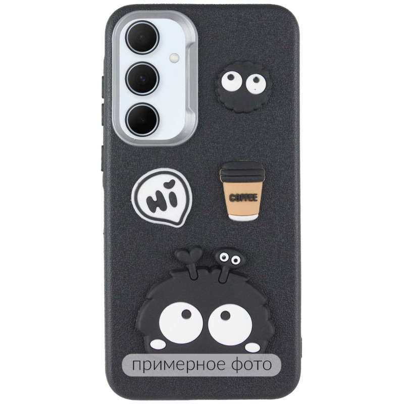Фото Чохол TPU Leather Toys на Xiaomi Redmi 14C / Redmi A4 / Poco C75 (Monster / Black) в маназині vchehle.ua