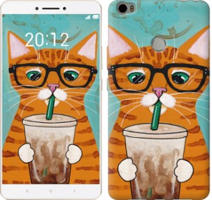 Чехол Зеленоглазый кот в очках для Xiaomi Mi Max