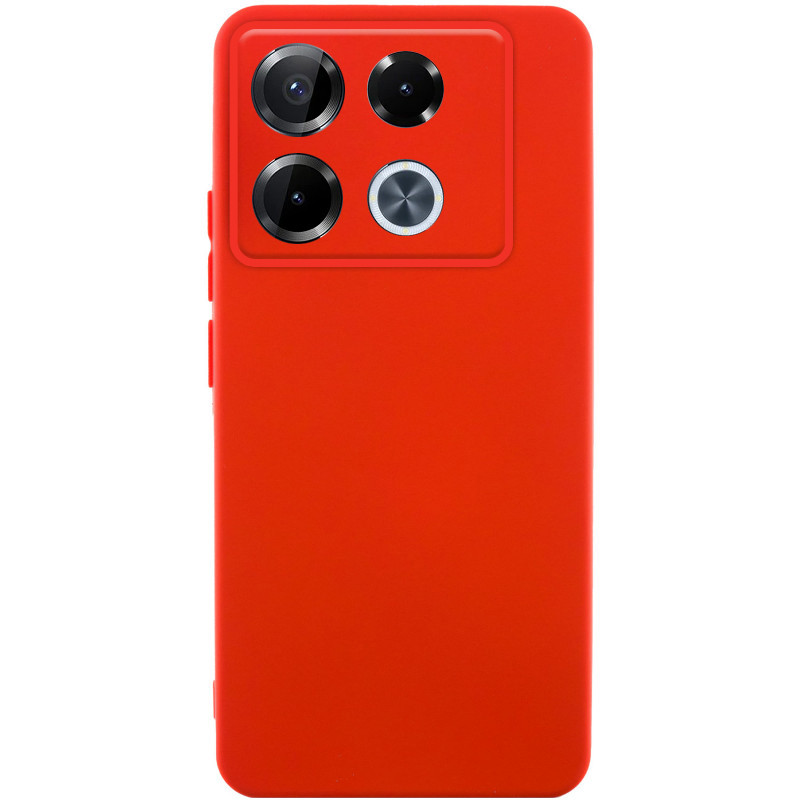 Чохол TPU GETMAN Liquid Silk Full Camera на Infinix Note 40 Pro 4G (Червоний / Red)
