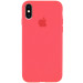 Чохол Silicone Case Full Protective (AA) на Apple iPhone X (5.8") / XS (5.8") (Кавуновий / Watermelon red)