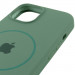Чохол Silicone Case Full Protective (AA) with Magnetic Safe на Apple iPhone 12 Pro Max (6.7") (Зелений / Pine green) в магазині vchehle.ua