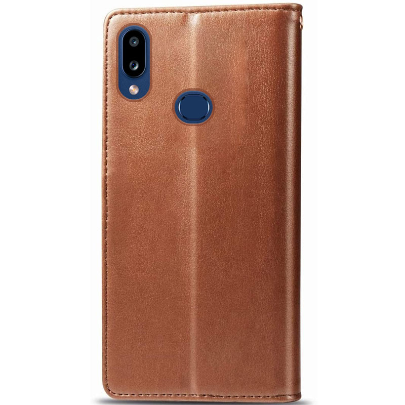 Кожаный чехол-книжка GETMAN Gallant (PU) для Samsung Galaxy A10s (Коричневый) в магазине vchehle.ua
