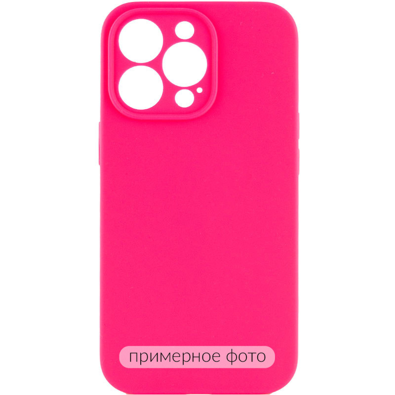 Чехол Silicone Case Full Camera Protective (AA) NO LOGO для Apple iPhone 16 Plus (6.7") (Розовый / Barbie pink)
