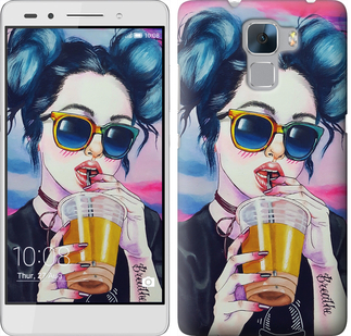 

Чохол Арт-дівчина в окулярах на Huawei Honor 7 247198