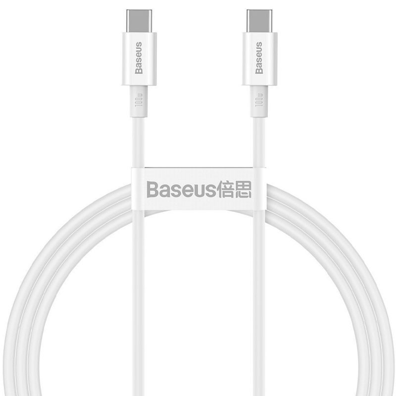 Дата кабель Baseus Superior Series Fast Charging Type-C to Type-C PD 100W (1m) (CATLYS-B) (Білий)