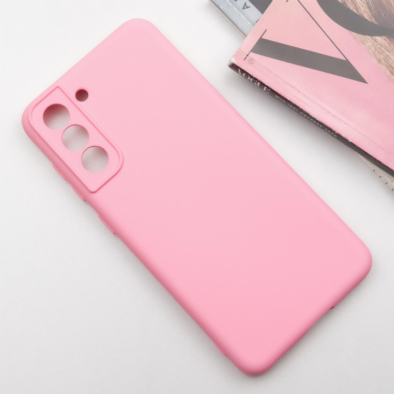 Фото Чехол Silicone Cover Lakshmi Full Camera (A) для Samsung Galaxy S21 FE (Розовый / Pink) на vchehle.ua