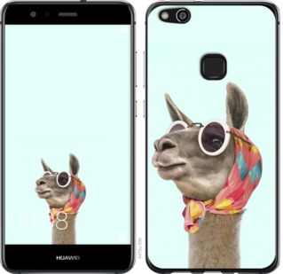 

Чехол Модная лама для Huawei P10 Lite 753339